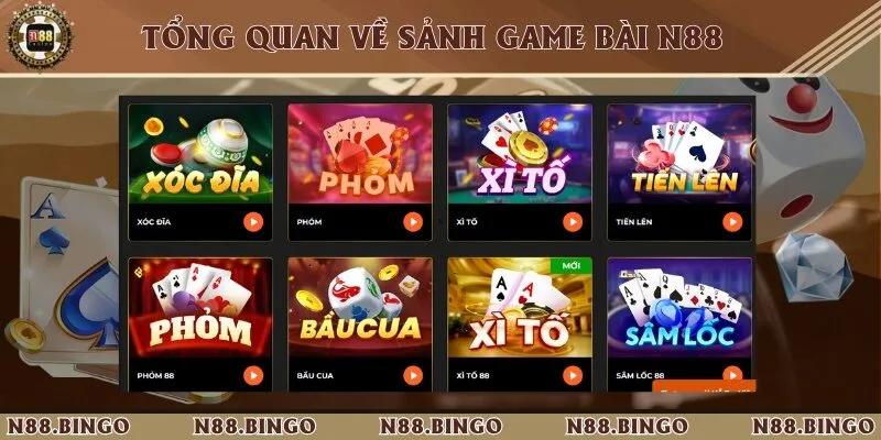 Lý giải tại sao game bài tại N88 được yêu thích? Sảnh game bài tại nhà cái N88 được hoàn thiện đỉnh cao
