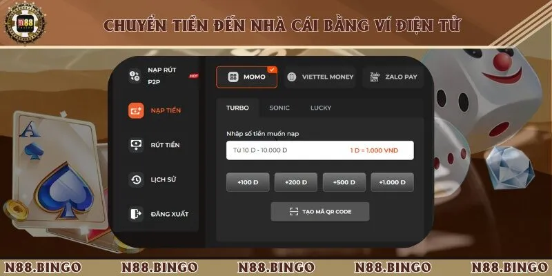 Tổng Hợp 3 Phương Thức Nạp Tiền Vào Hệ Thống Nhà Cái N88 Thành Công Sử dụng ví MoMo để thanh toán giao dịch nạp